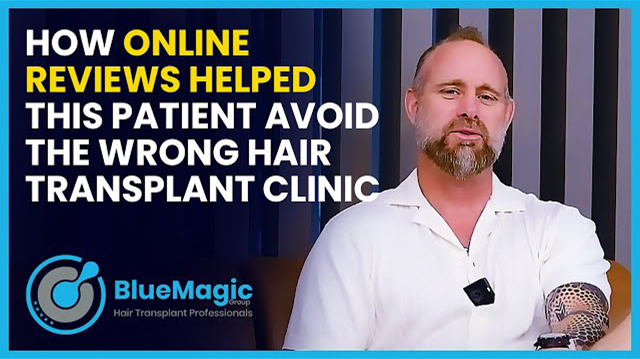 Video thumbnail discussing the benefits of combining hair transplantation with other treatments like PRP for enhanced results, featuring expert insights from BlueMagic Group's medical team.