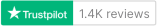 Trustpilot logo designed for the page header, showing the company name and star rating system in green